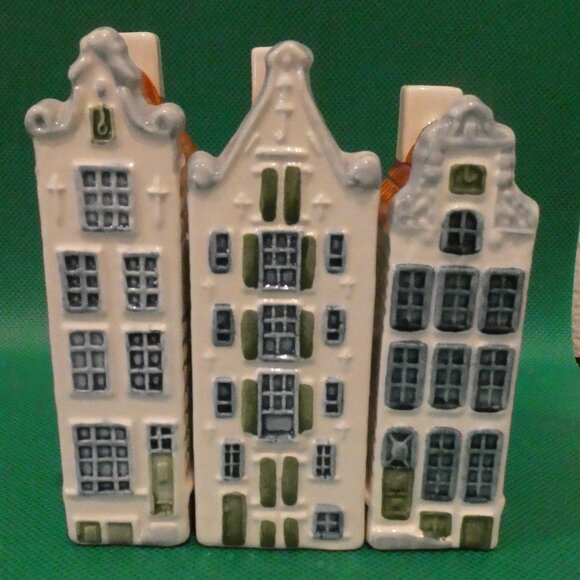 Set Of 3 Royal Goedewaagen Poly Delft Holland Hand painted Amsterdam - Picture 1 of 14